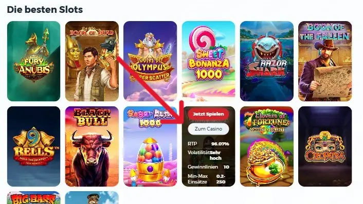 RTP und Volatilit&auml;t der Spielautomaten auf Casino.at