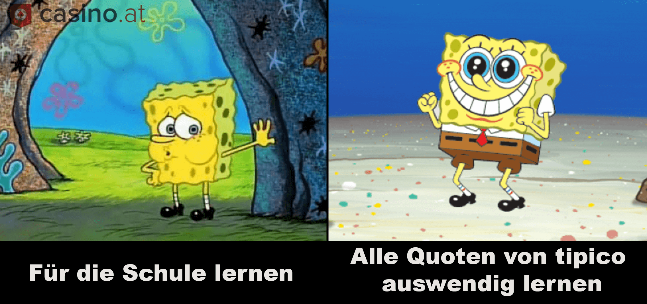 Sportwetten Spannung vs fuer die Schule lernen – Spongebob Meme