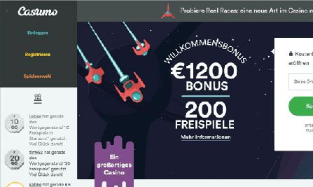 Casumo Homepage