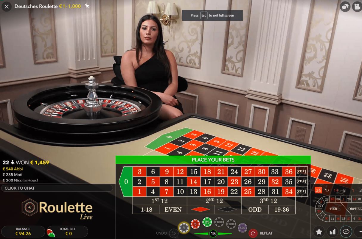 Live Dealer Roulette