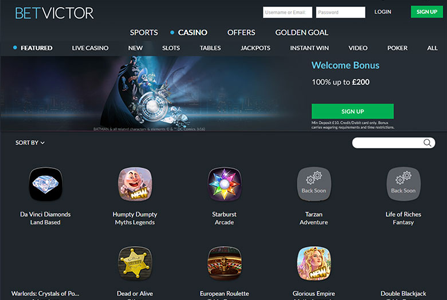 Betvictor Homepage