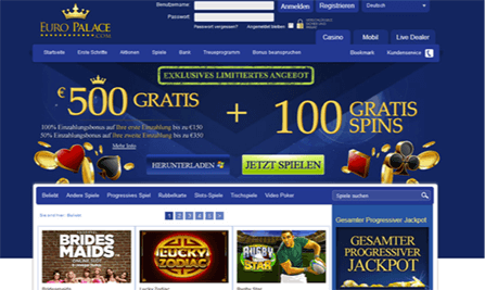 Europalace Homepage