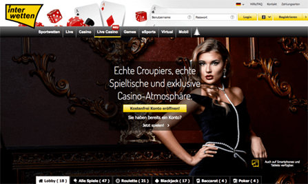 Interwetten Homepage