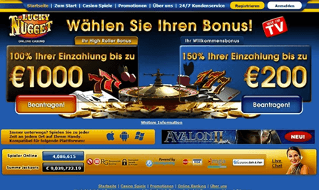 Luckynugget Homepage