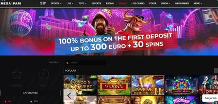 Megapari Homepage