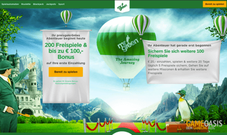 Mr Green Homepage