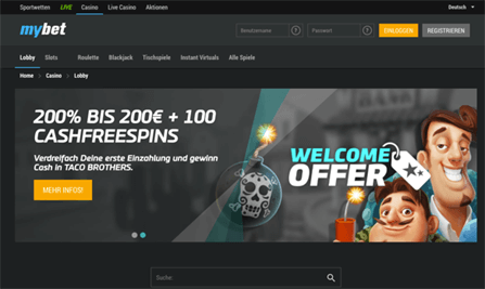 Mybet Homepage