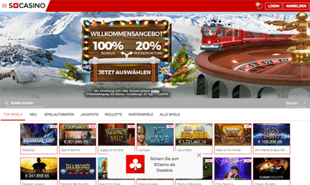 SCasino Homepage