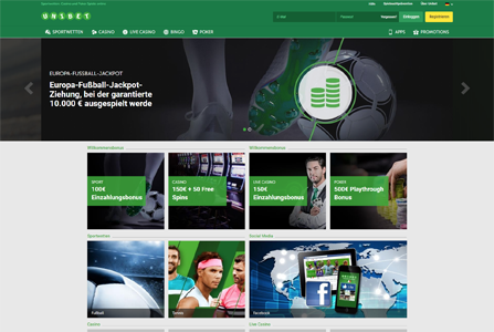 Unibet Homepage