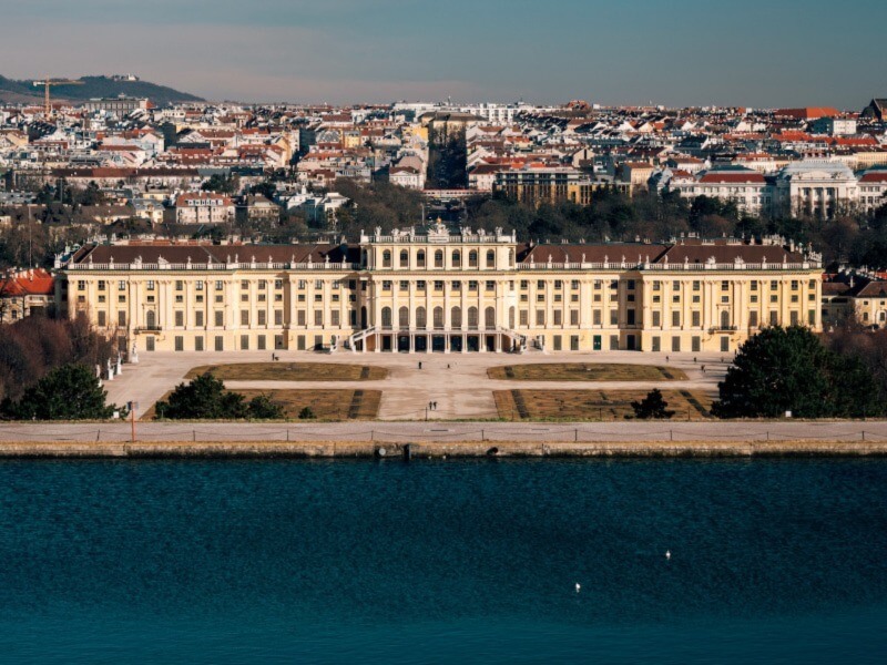 Das Schloss Schonbrunn in Wien, Österreich