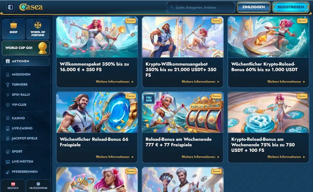 Casea Casino Bonus