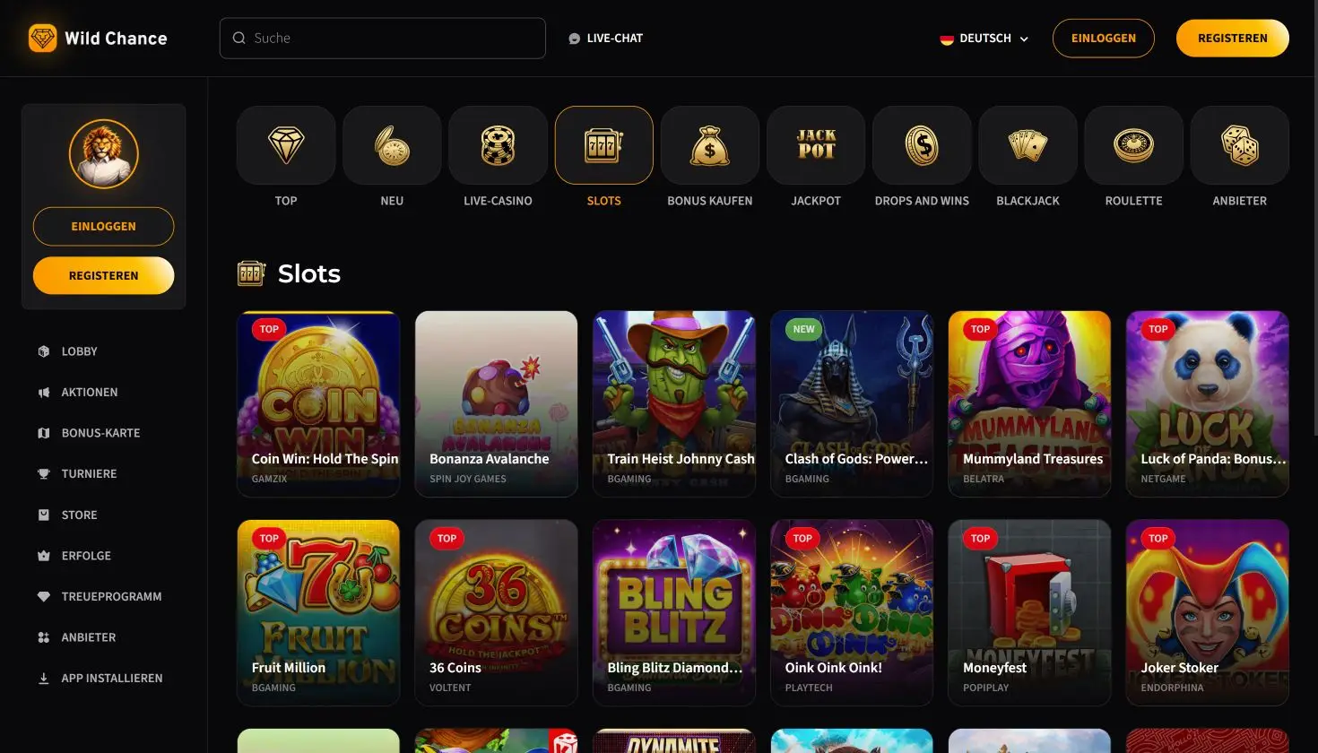 Spielautomaten und Jackpot Slots